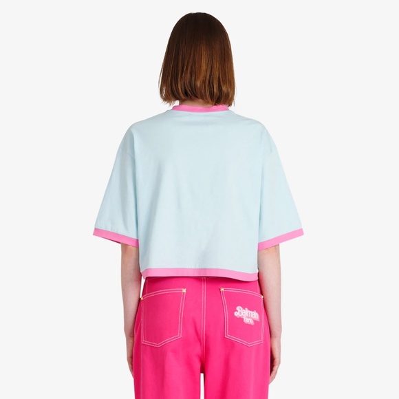 Balmain x Barbie Blue Cropped T-Shirt - Limited Edition (Size- S, M, L) - Picture 5 of 6